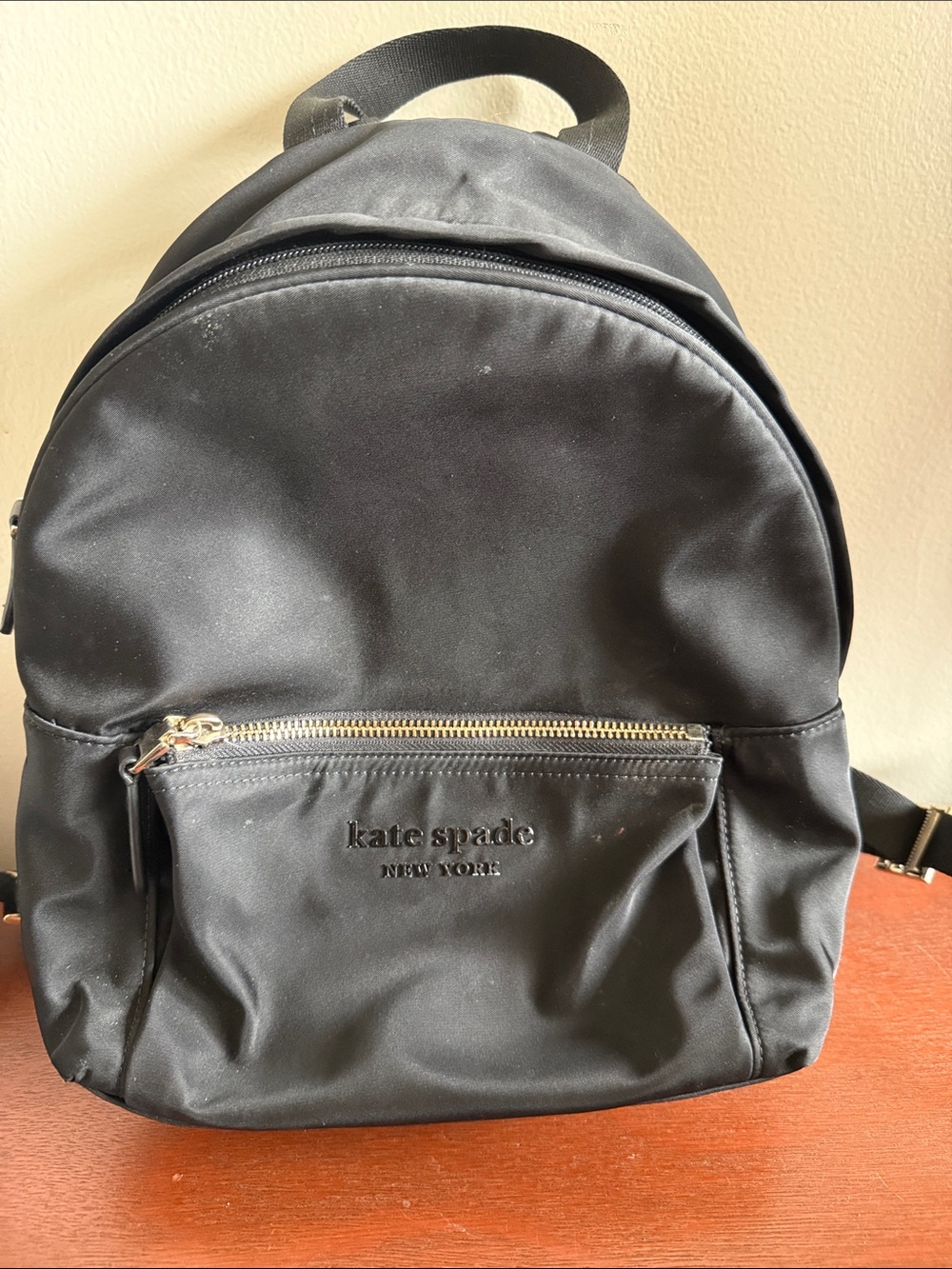 Kate Spade Black Nylon Mini Backpack